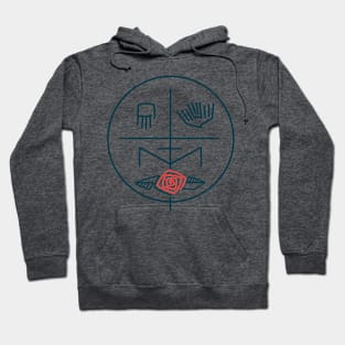 Abstract contemporary religious symbol Hoodie